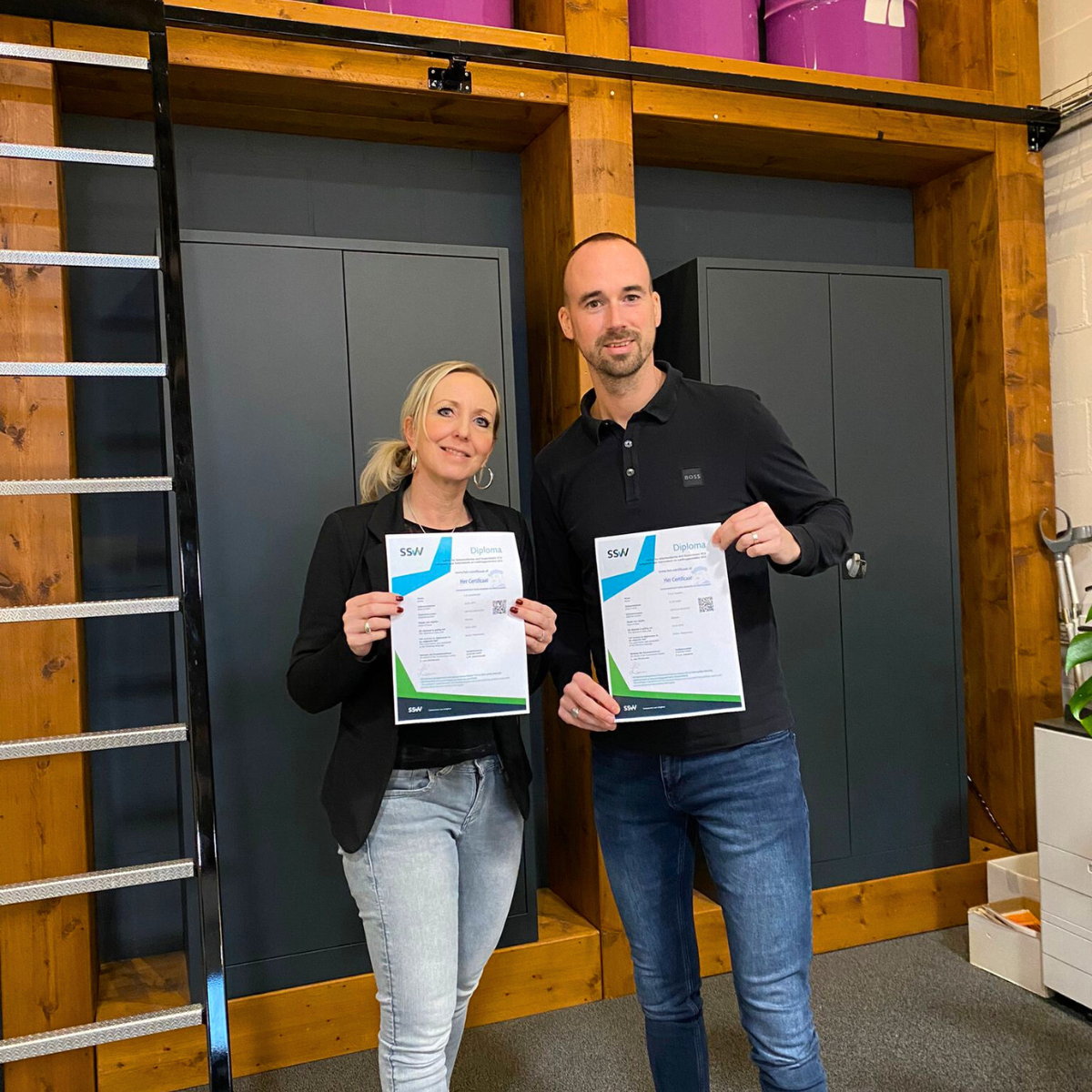 Freek en Cindy nogmaals geslaagd voor hun VCU-VIL certificaat!